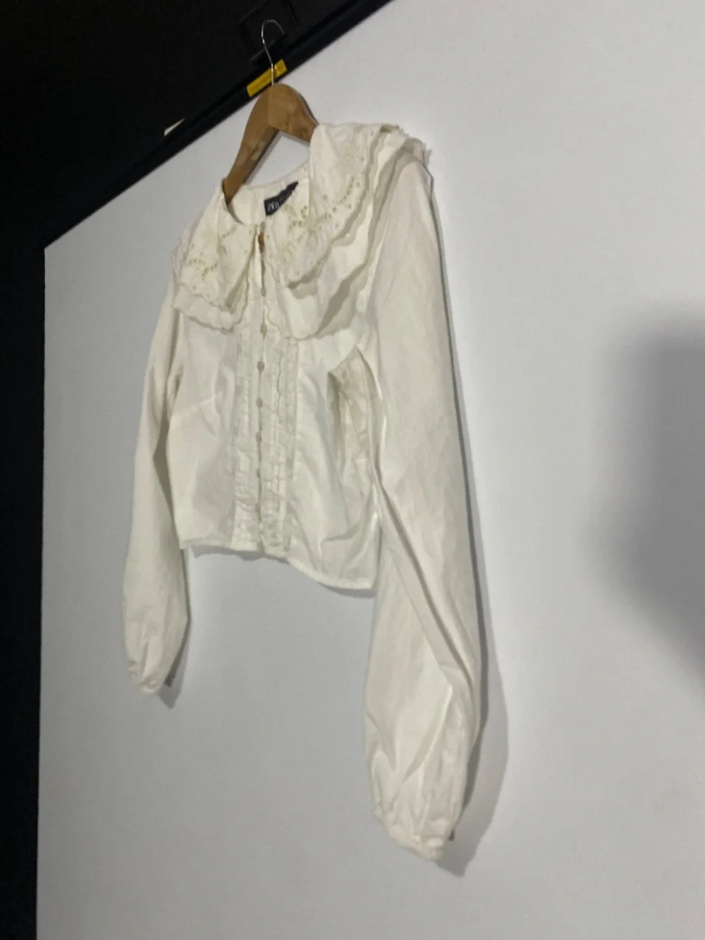 Zara M Embroidered Peter Pan Collar Blouse