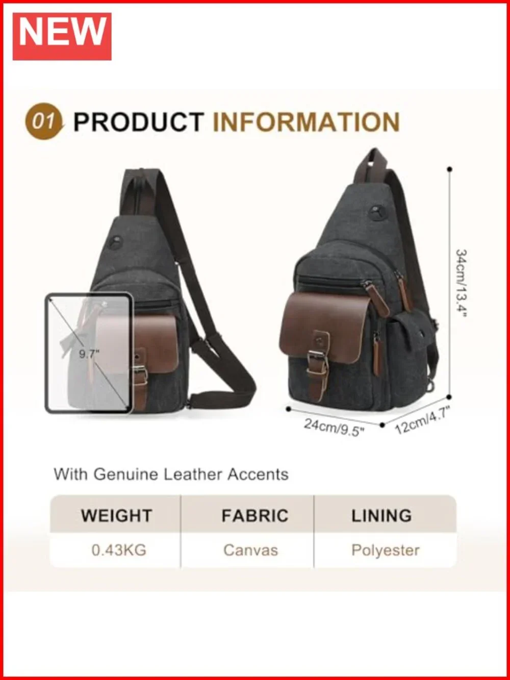 N/A canvas sling