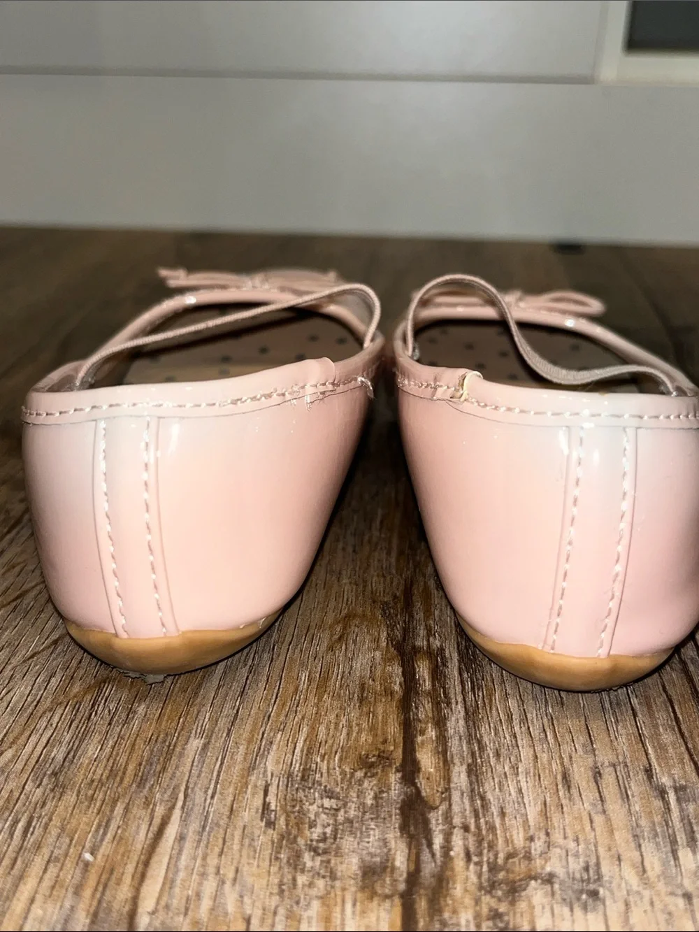 wonder nation Light Pink Patent Mary Jane Flats with Bow