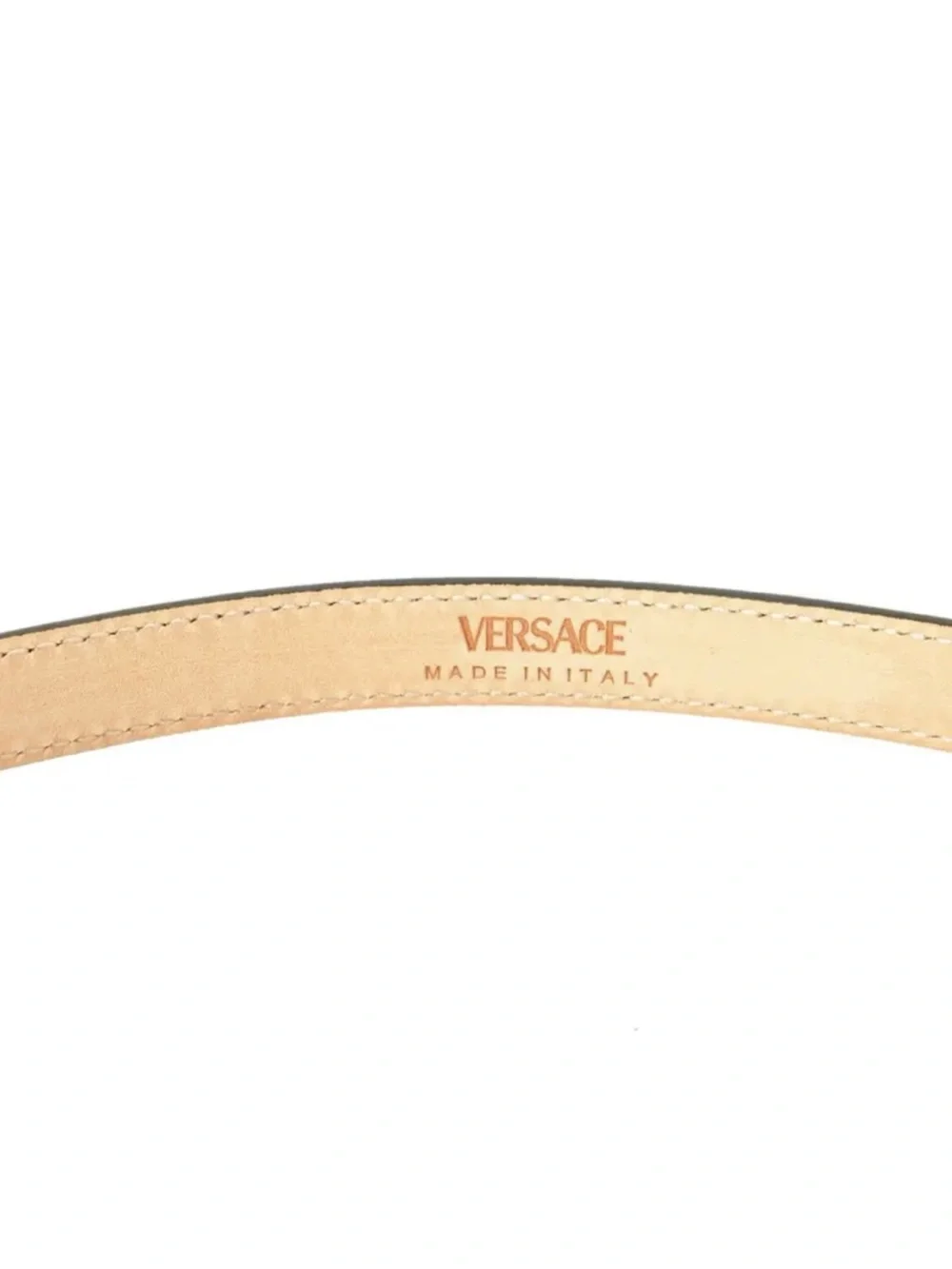 Versace white leather