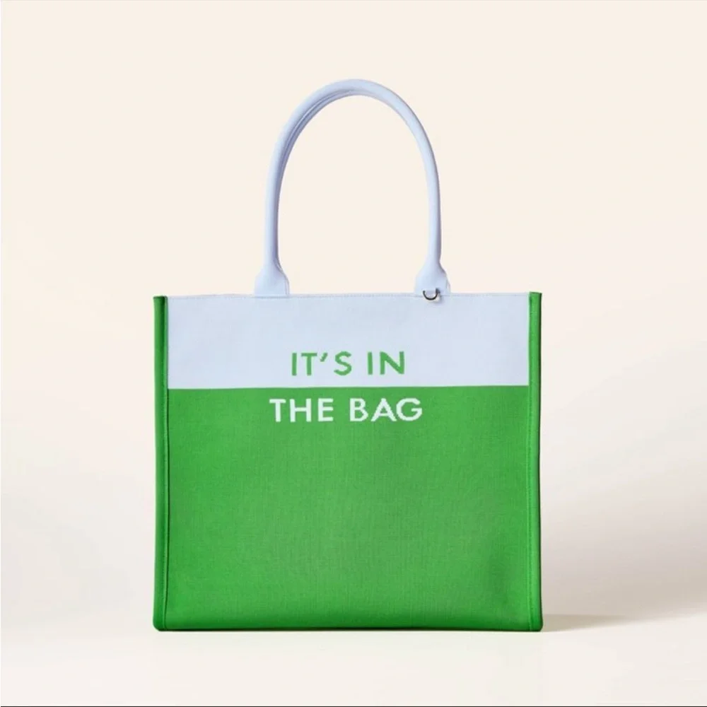 Colorblock Knit Tote Bag Kate Spade New York x Target Green/Blue NWT