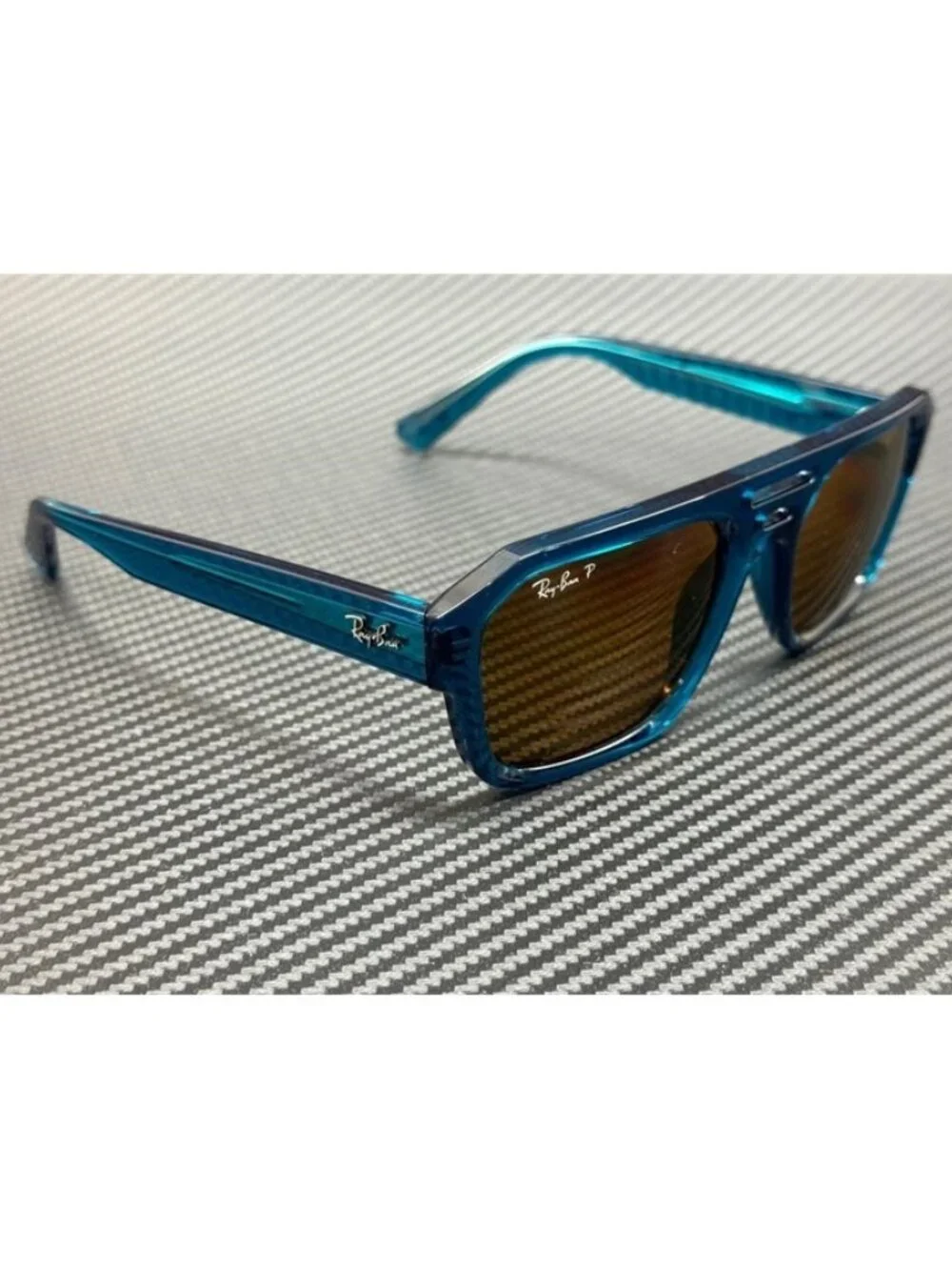 New Ray-Ban Men Transparent Light Blue Sunglasses 54-20-145