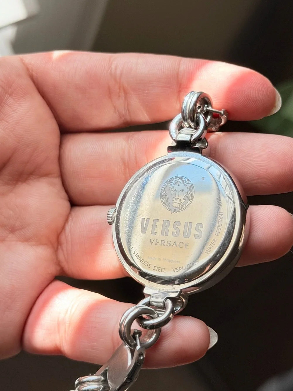 Versus Versace polished silver