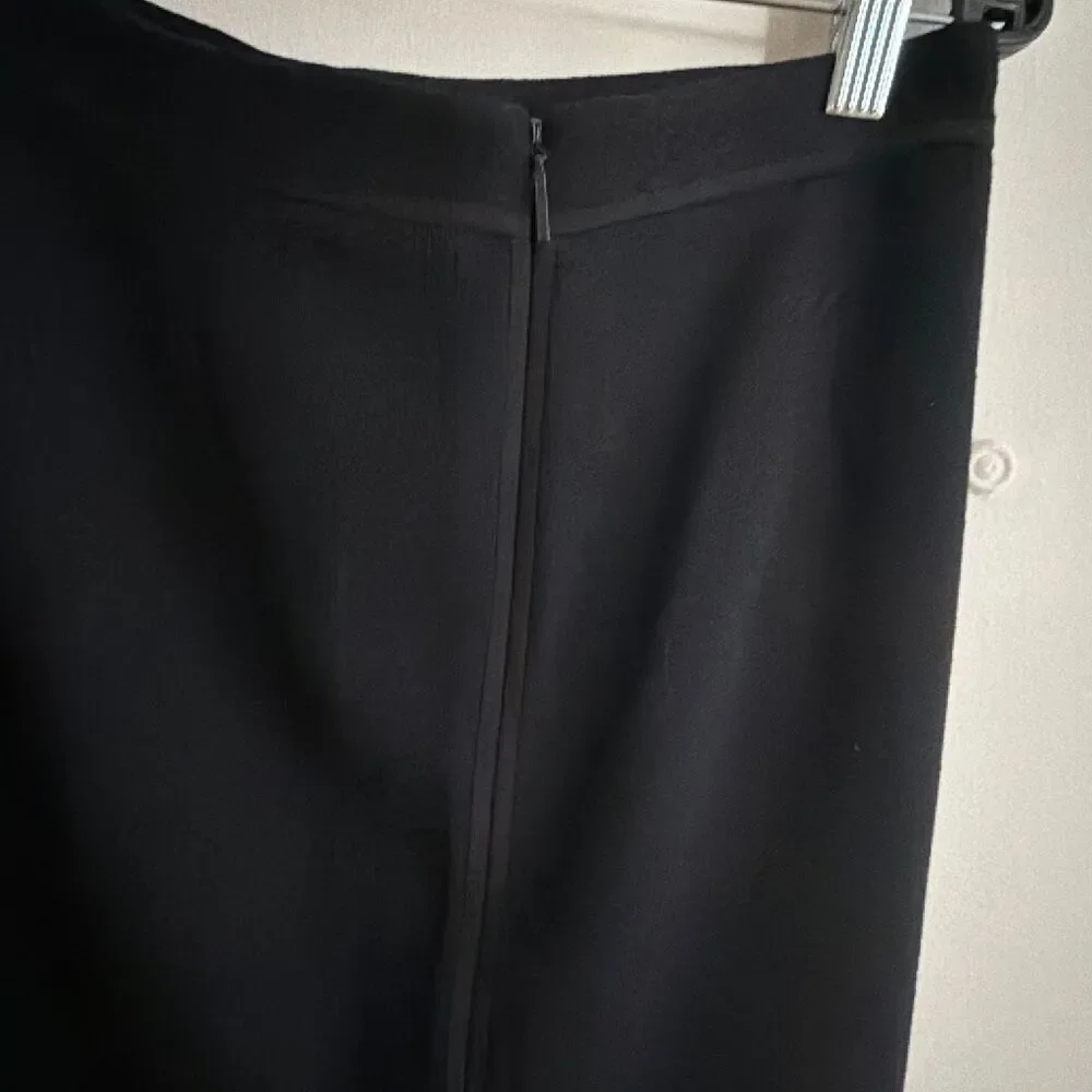 Tory Burch Ulisse Wool Crepe Pencil Skirt black size 4