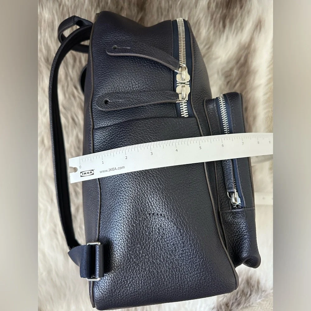 Anya Hindmarch leather backpack in dark blue | unisex