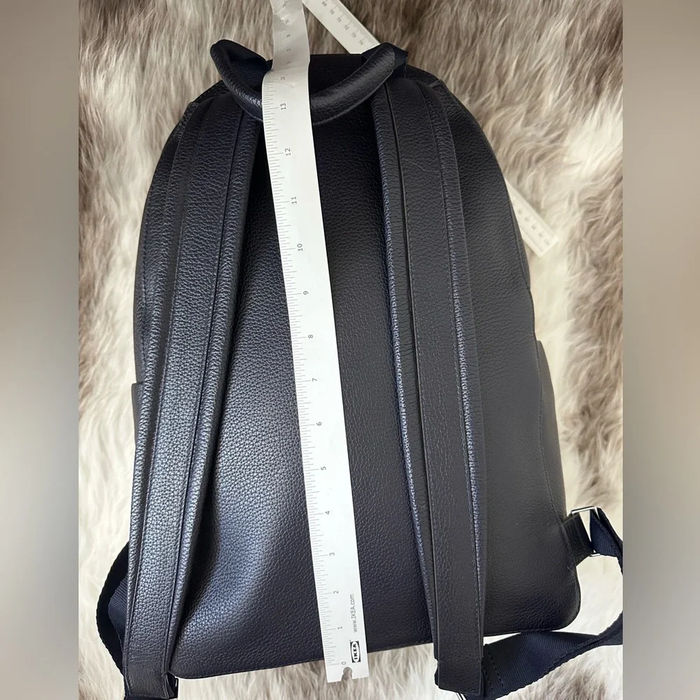 Anya Hindmarch leather backpack in dark blue | unisex