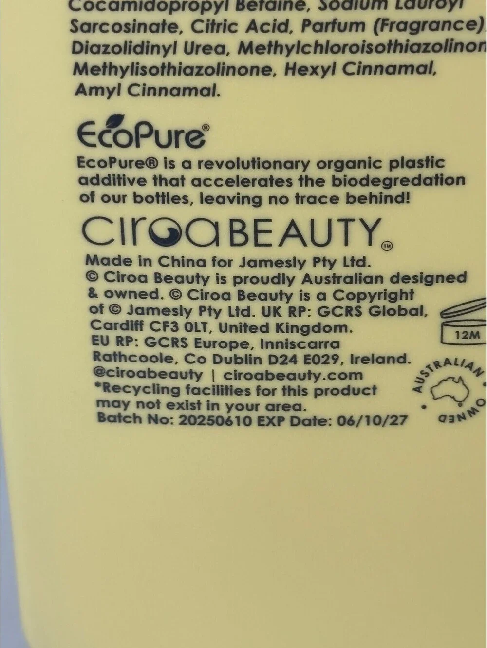 Ciroa hydrating nourishing