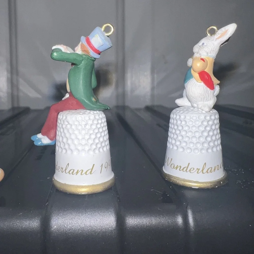 Hallmark Keepsake Mini Ornaments‎ Alice in wonderland Series Complete Set Bell