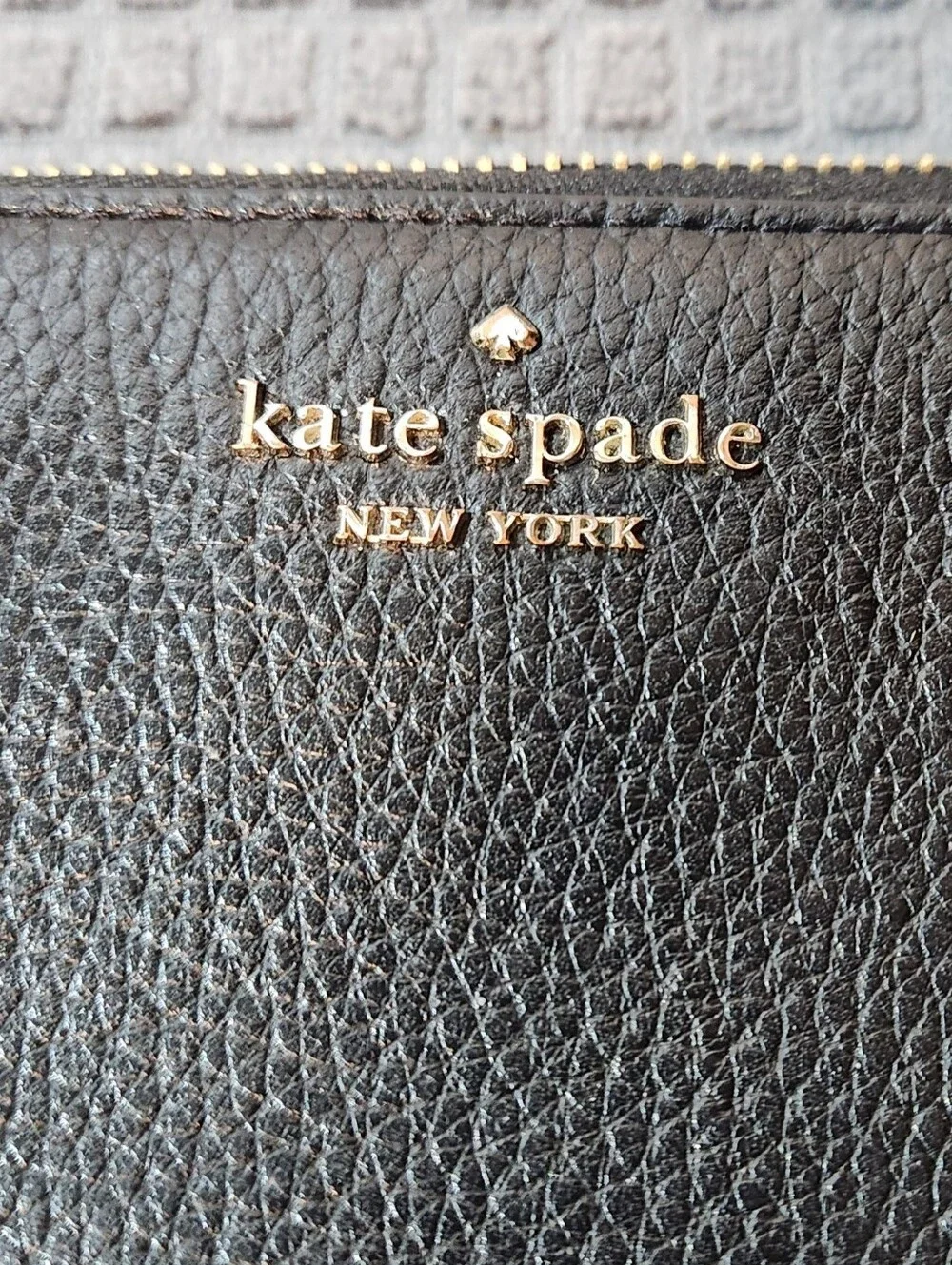kate spade pebbled black
