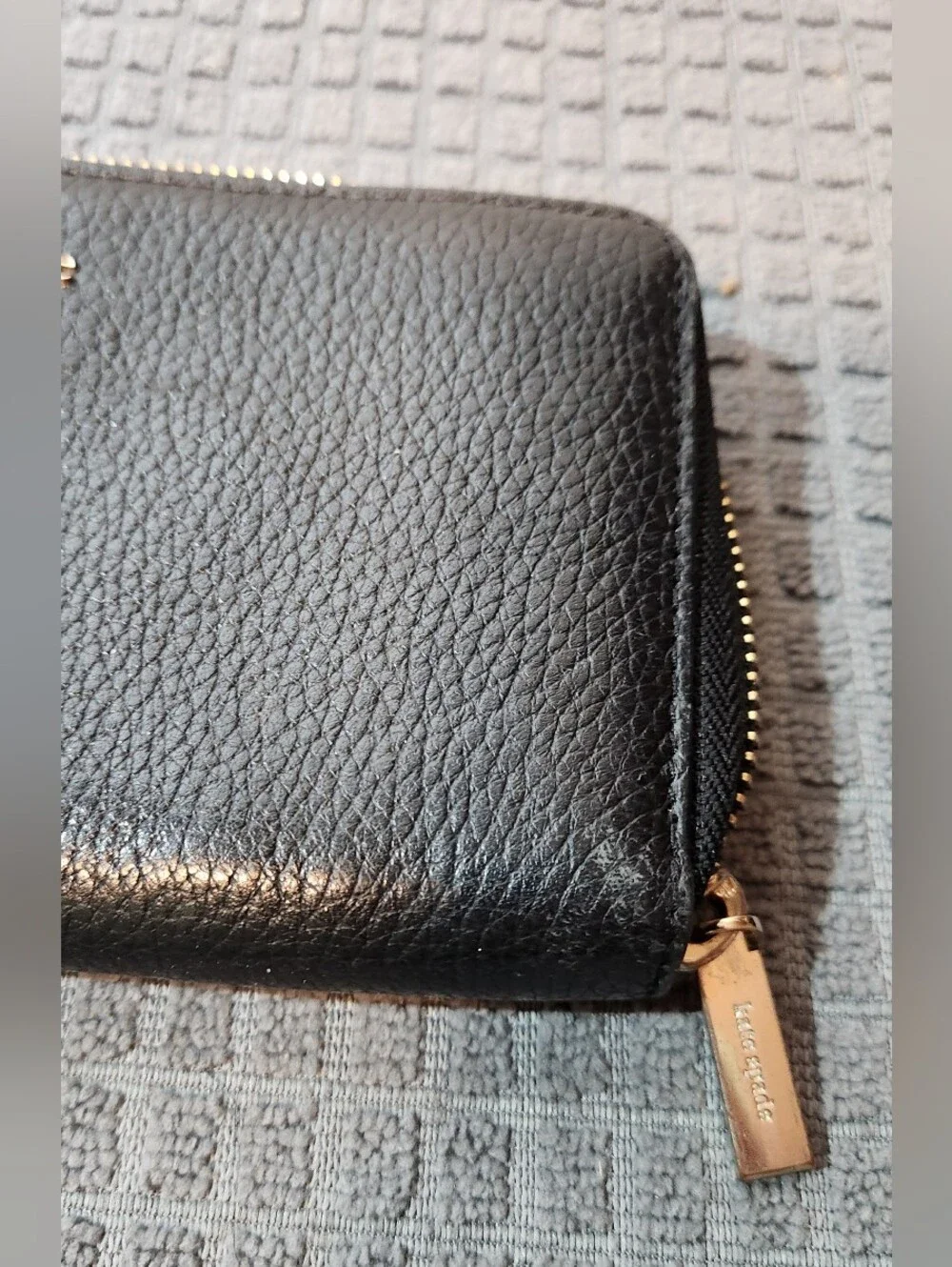 kate spade pebbled black