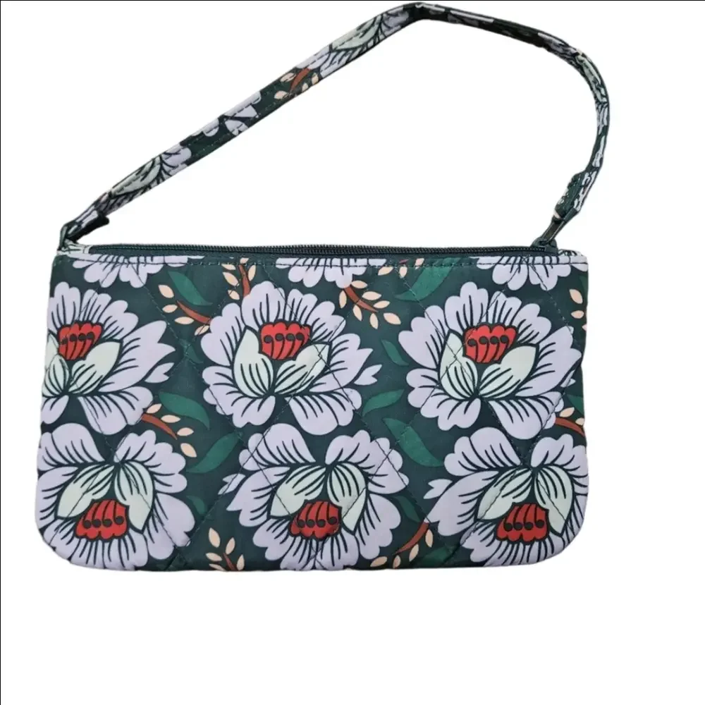 Vera Bradley Purple and Red Floral Wristlet