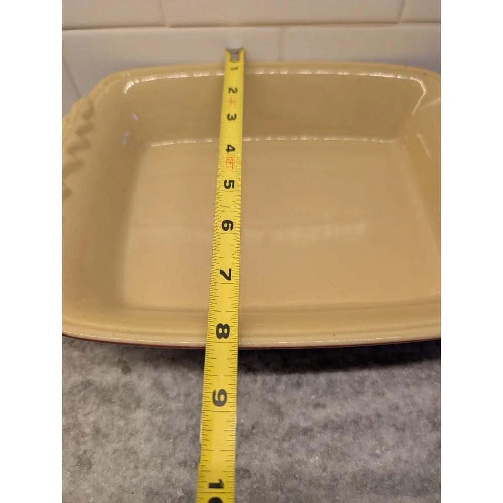 Nantucket Oven Dish,‎ Red Leaf Designed Handles