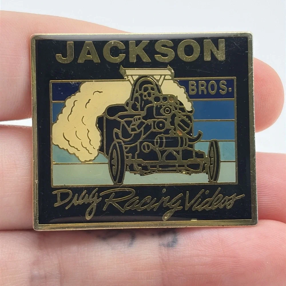 Jackson Brothers Drag Racing Videos Lapel Hat Pin