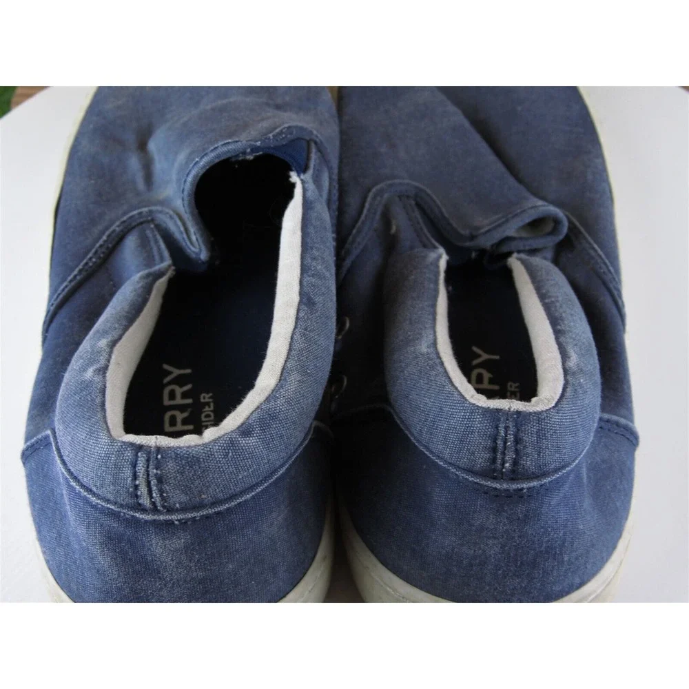Sperry Top-Sider Sz 10.5‎ Slip-On Blue Fabric Men Slip On  Medium (D, M)