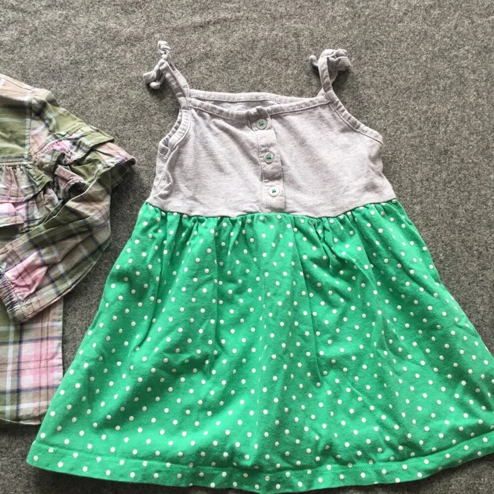 Baby Girl 18-24 Months Clothing Lot 8x‎ Pieces Bulk Winter Preppy Casual Cotton