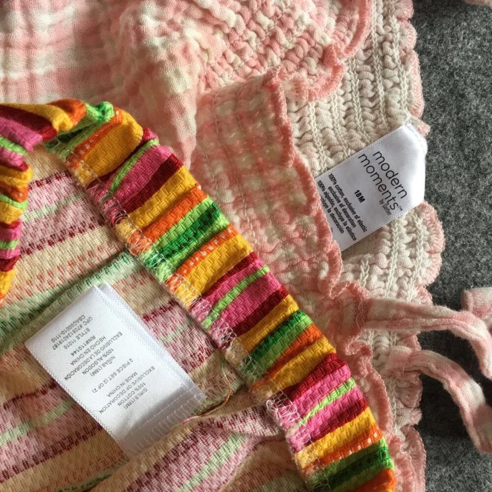 Baby Girl 18-24 Months Clothing Lot 8x‎ Pieces Bulk Winter Preppy Casual Cotton