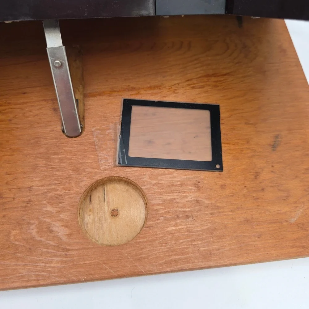 Kalart Editor Viewer Eight 8mm Film Movie Editor Brown Bakelite Wood Vintage Box