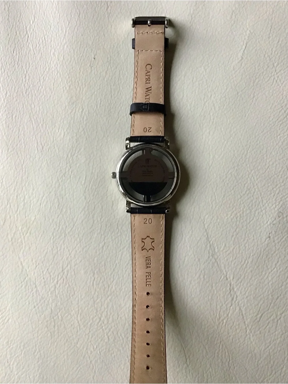 CAPRI Multijoy Steel Black Watch with Multicolored Crystal Dial
