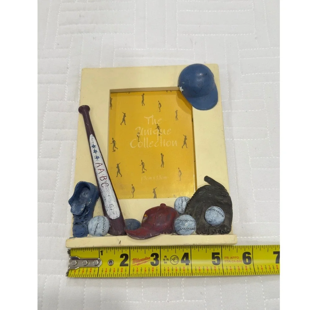 Vintage Baseball 3D Resin Photo‎ Frame The Unique Collection 90s Sports Decor