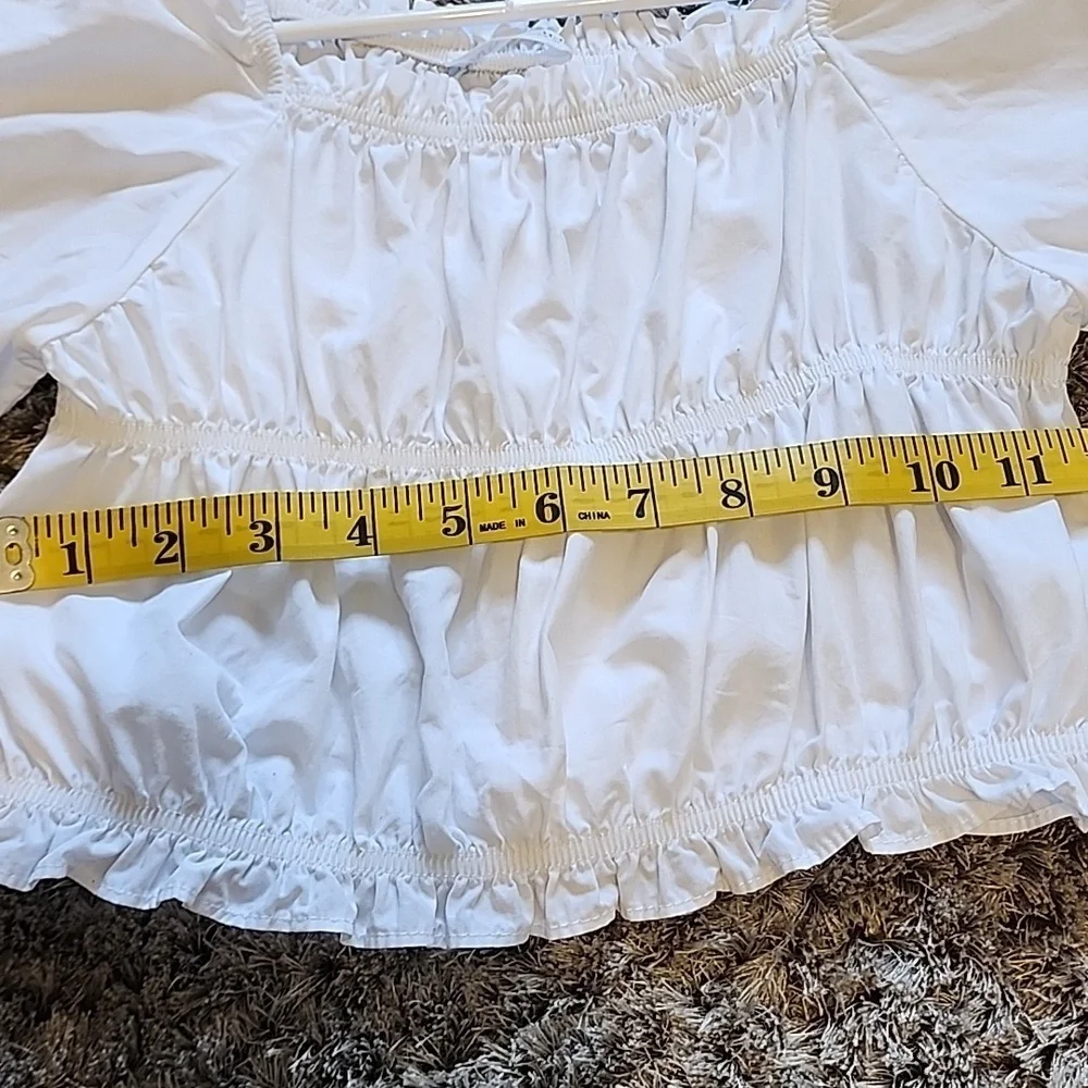 white Zara top for girls