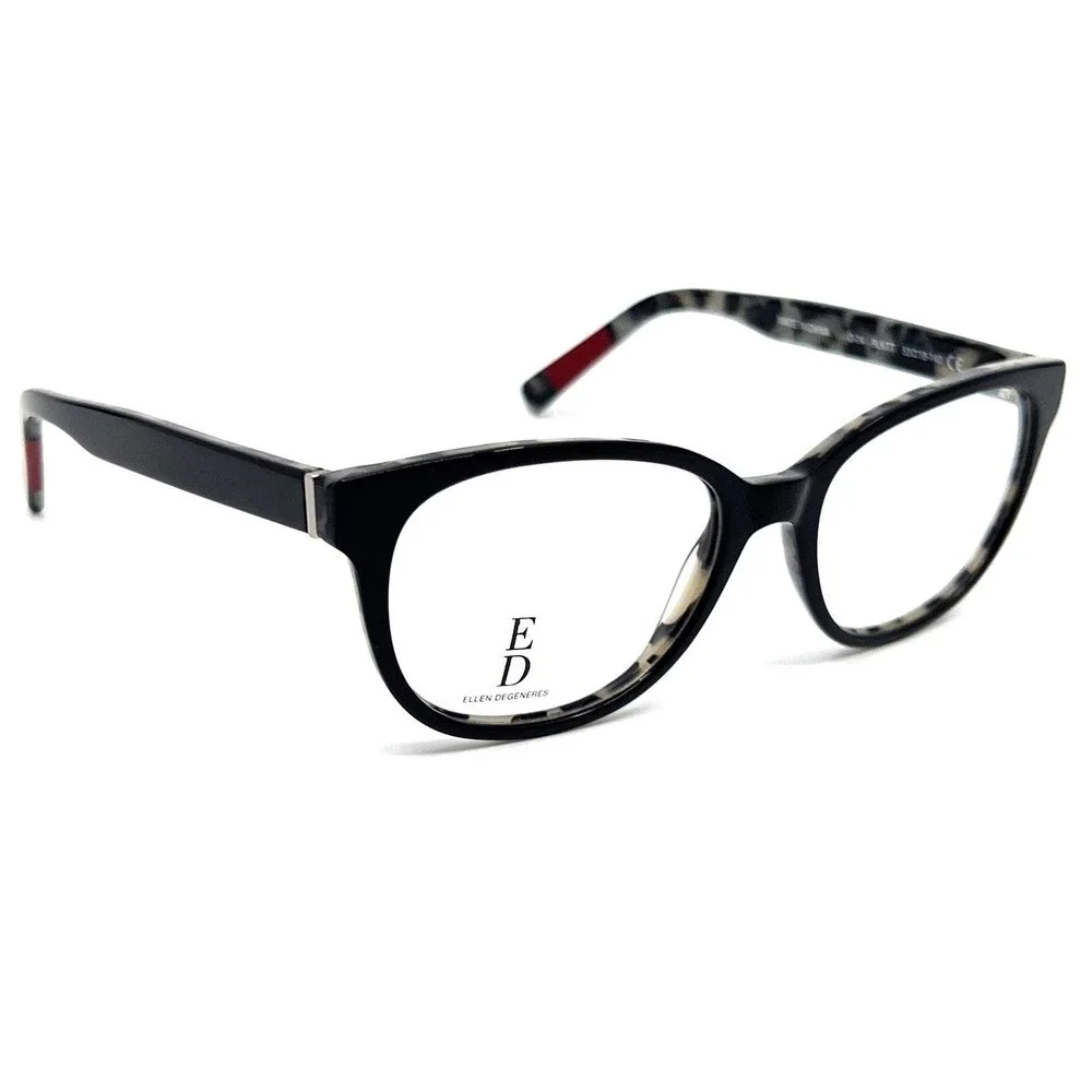 ELLEN DEGENERES Eyeglasses O-04 BLKTT NEW!!!