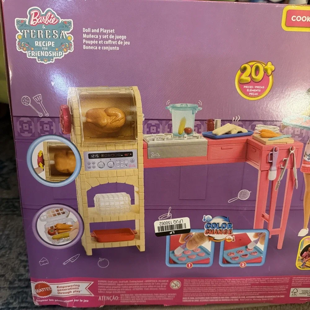 Brand New Barbie and Teresa Recipe for Friendship Doll Cook Create Kitchen 20 Pc