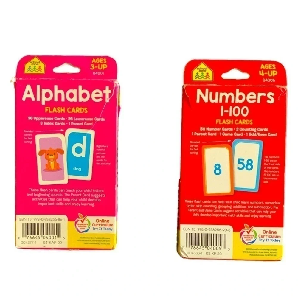 School Zone Alphabet & Numbers Flashcards
