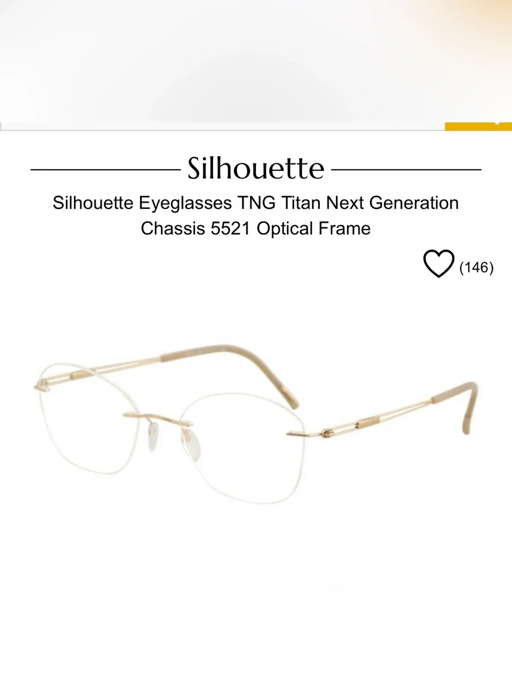 Silhouette titan prescription rose