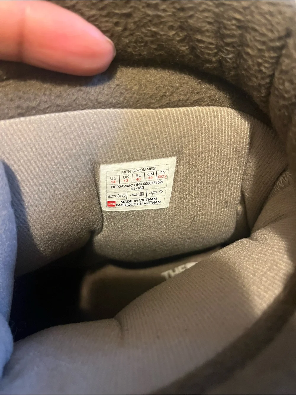 The North Face rugged waterproof