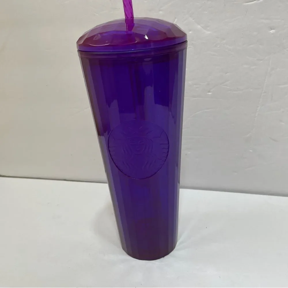 STARBUCKS 2021 MAGENTA PURPLE KALEIDOSCOPE DOME COLD CUP‎ VENTI TUMBLER