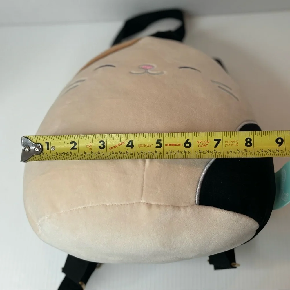 Squishmallows Cam the Calico Cat 10” Plush Backpack Stuffed Animal Toy Bag Tote