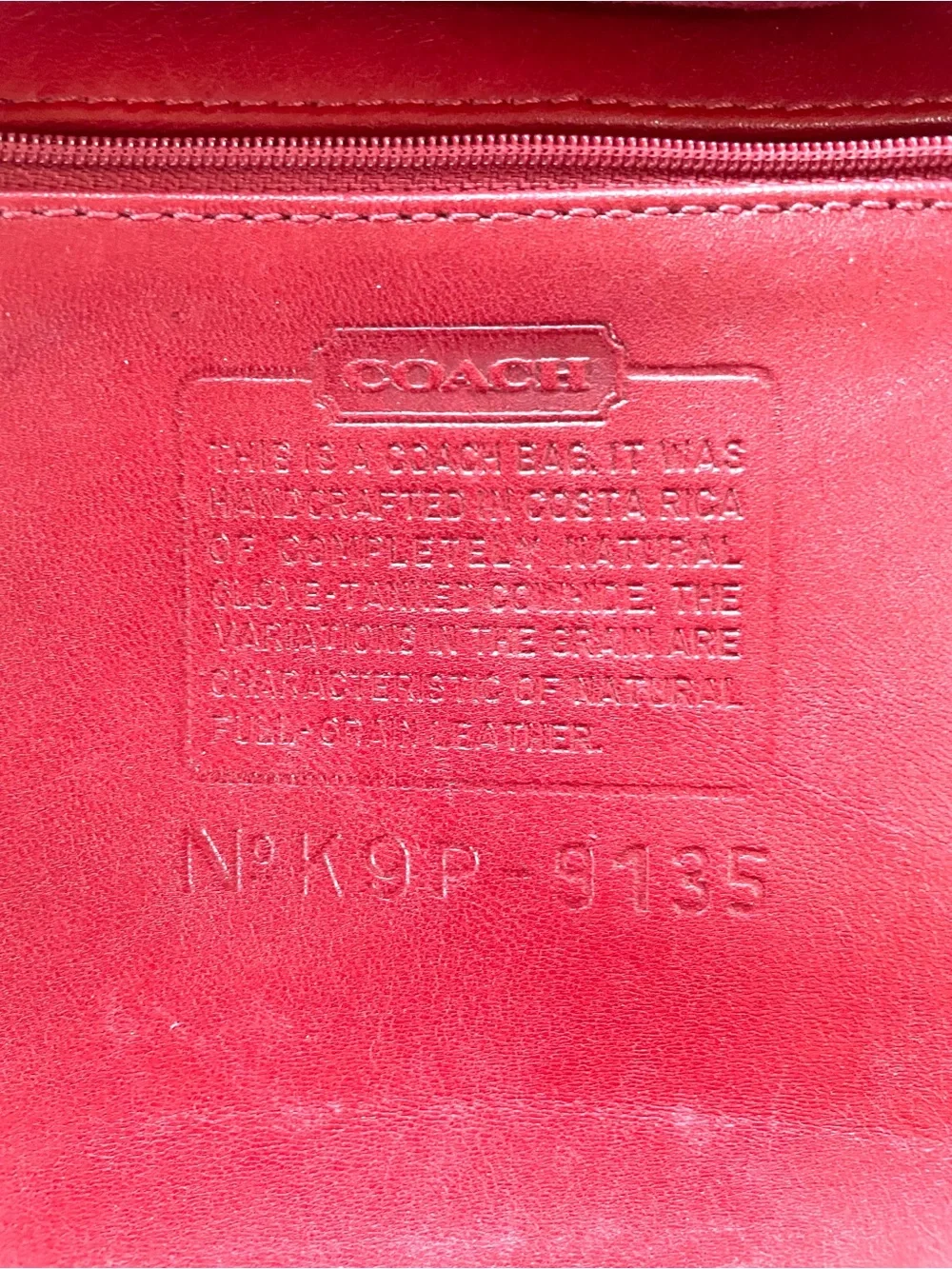 Coach vintage legacy