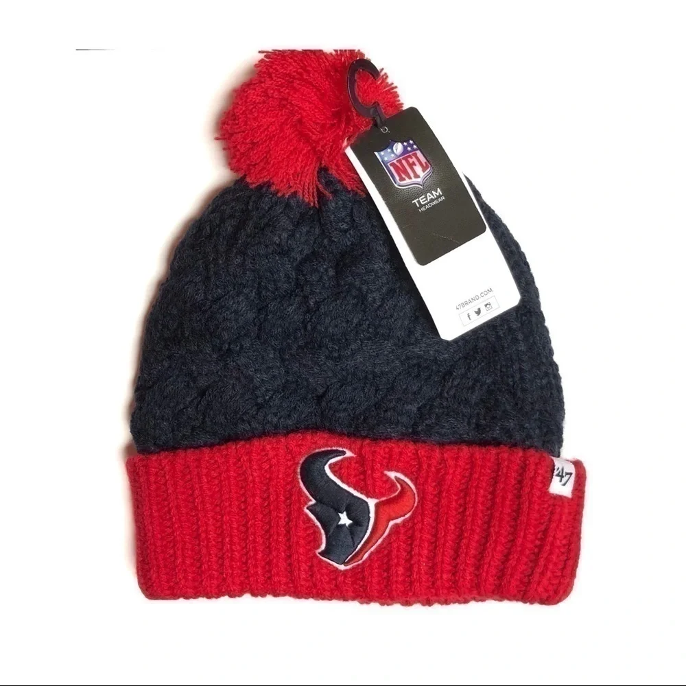 Houston Texans Knit Hat NWT Women’s Blue Red