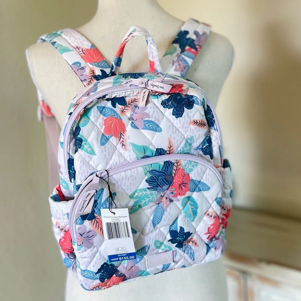 VERA BRADLEY ULTRALIGHT COMPACT  BACKPACK TROPICAL FLORAL