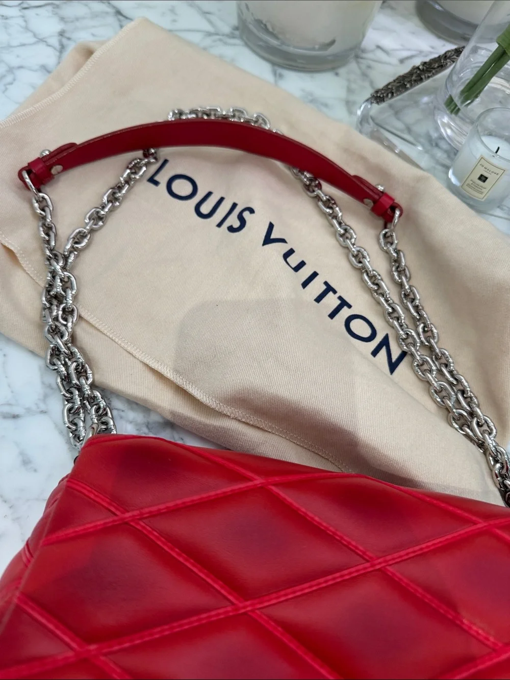 Louis Vuitton sleek quilted