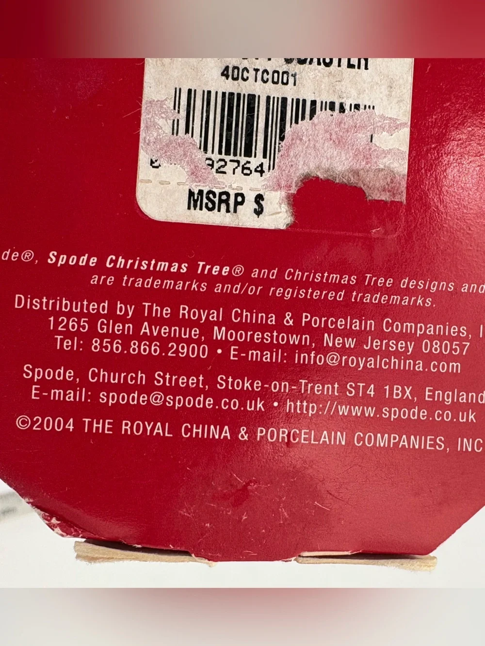 Spode round holiday