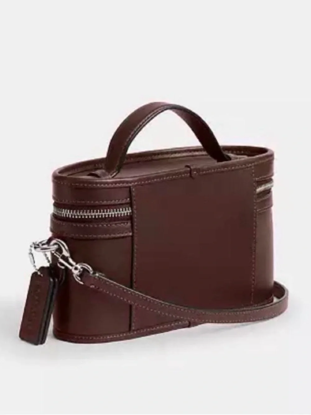 Coach Brown Leather Top-Handle Crossbody Bag