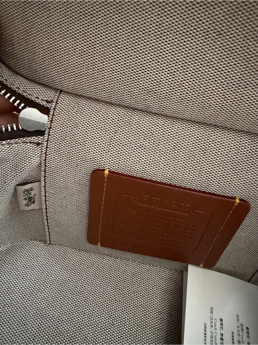 Coach compact leather