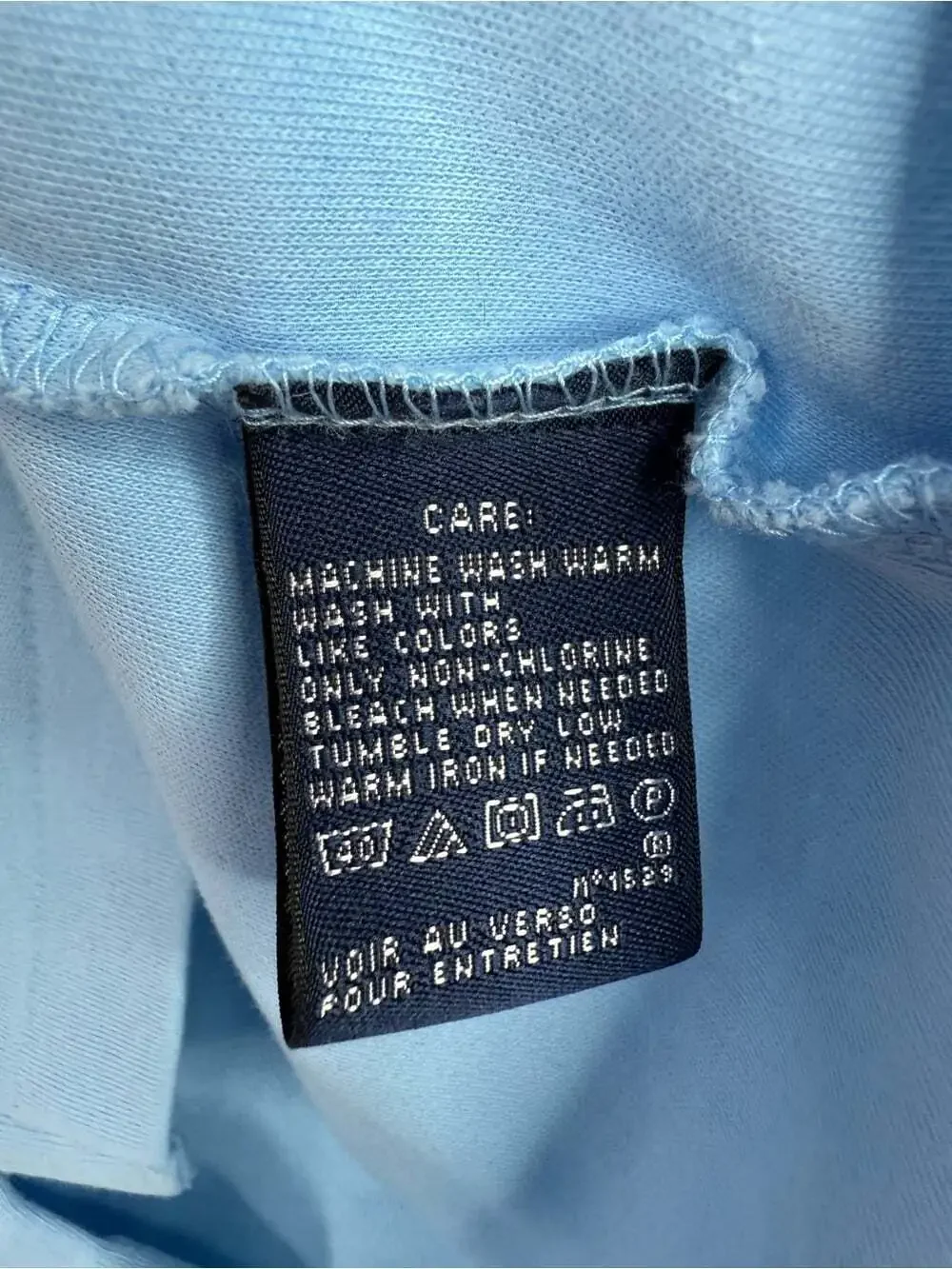 Ralph Lauren sport polo tshirt Light Blue Polo with Red Pony Embroidery