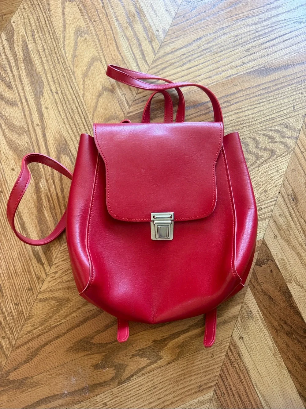 Brandy Melville red backpack purse