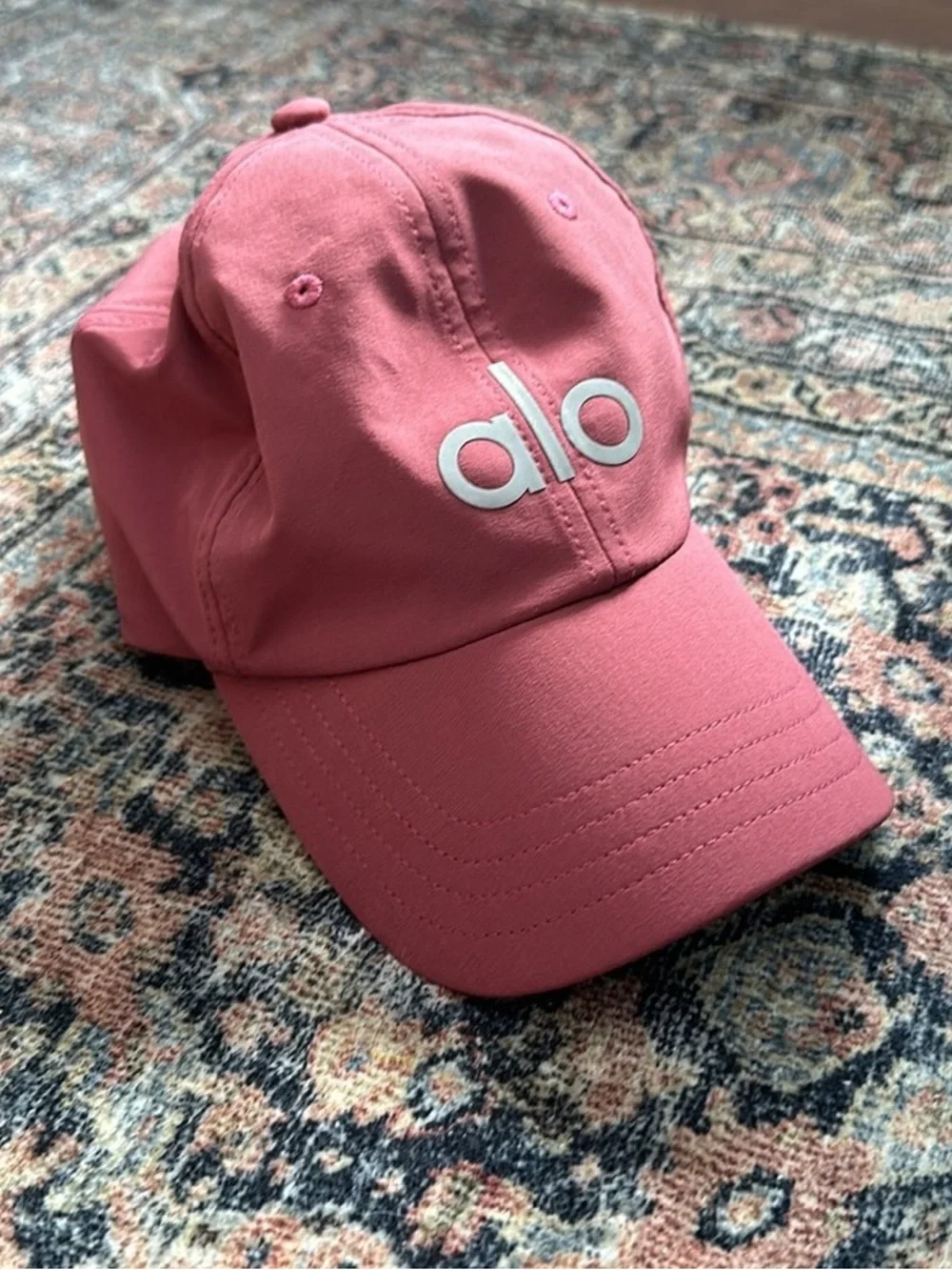 Alo Pink Logo Baseball Cap