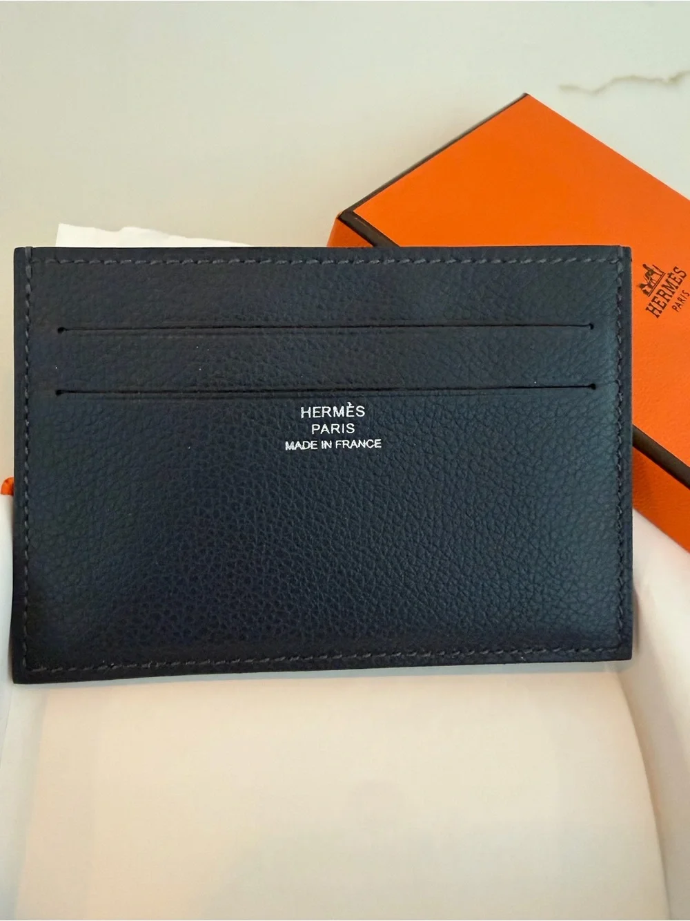 Hermes leather box
