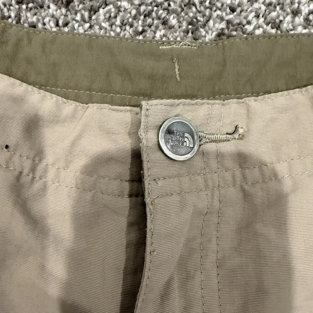 The North Face W Khaki Outdoor Hiking Trail Shorts 6 Camping Gorpcore Trail
