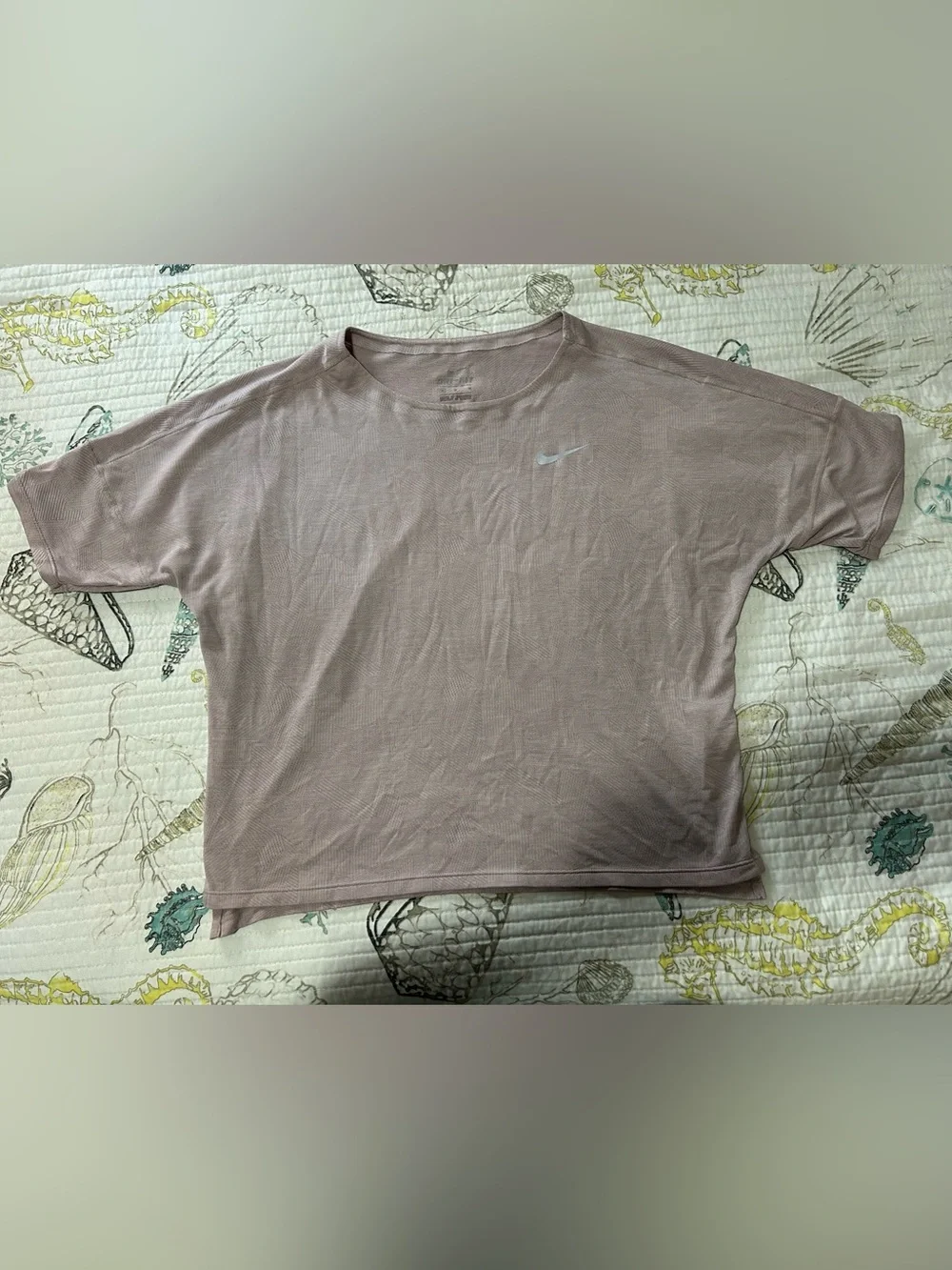 Nike Women’s Dusty Pink Short-Sleeve Crew Tee