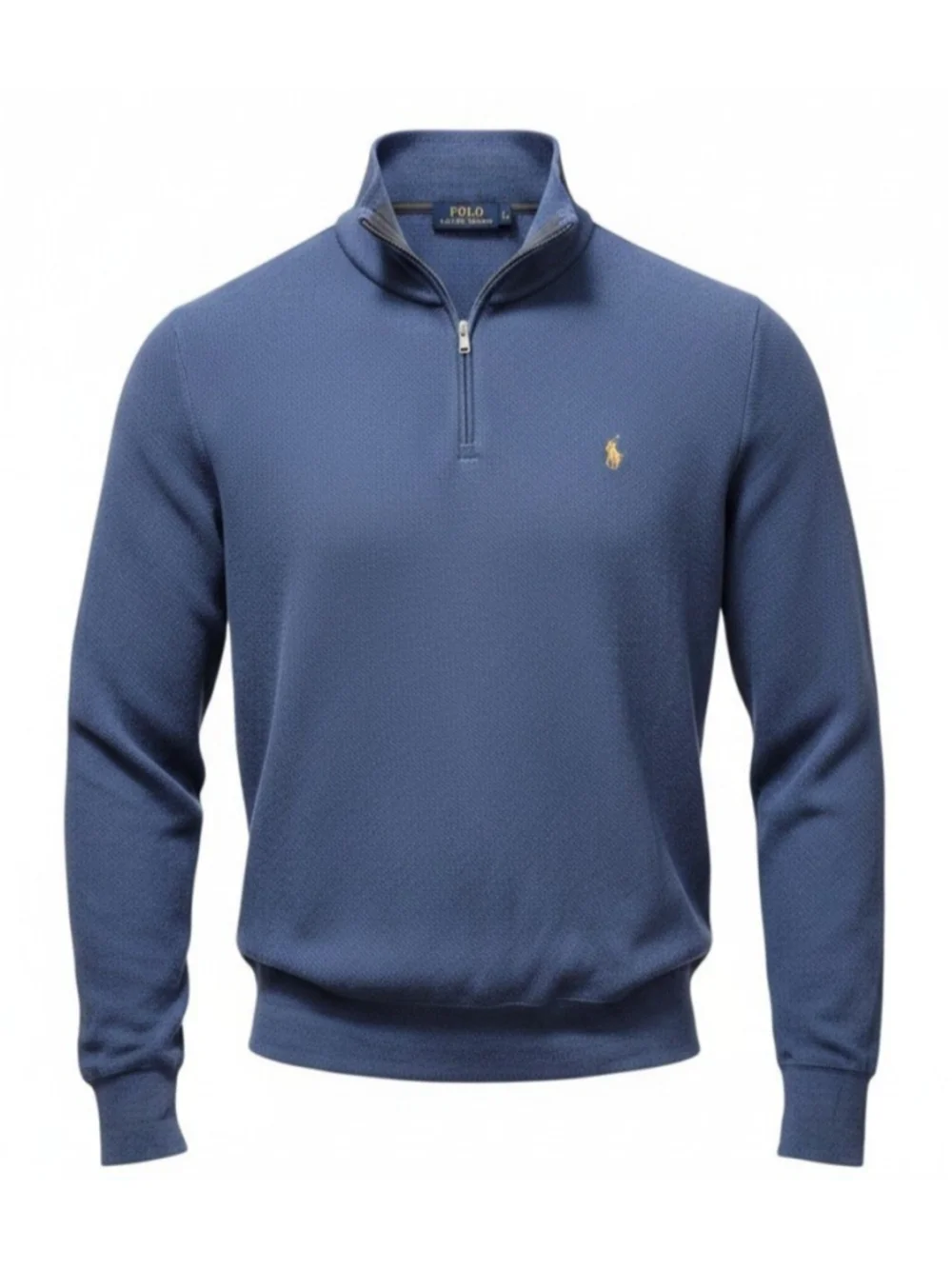 Polo Ralph Lauren Vintage Men Quarter-Zip Long-Sleeves Pullover Sweatshirt Large