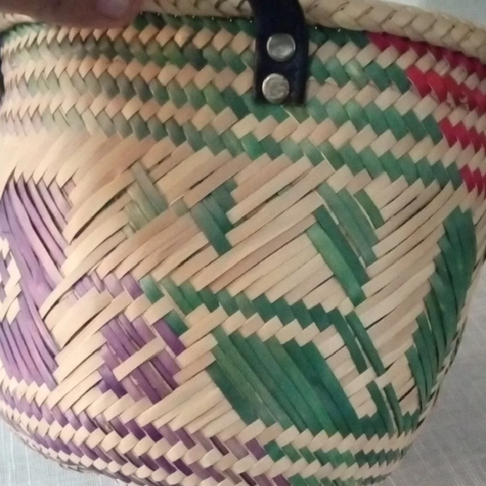 Handmade woven basket