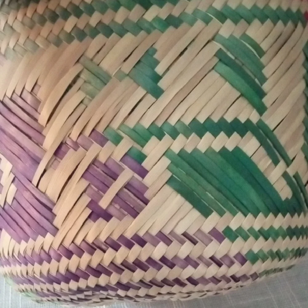 Handmade woven basket