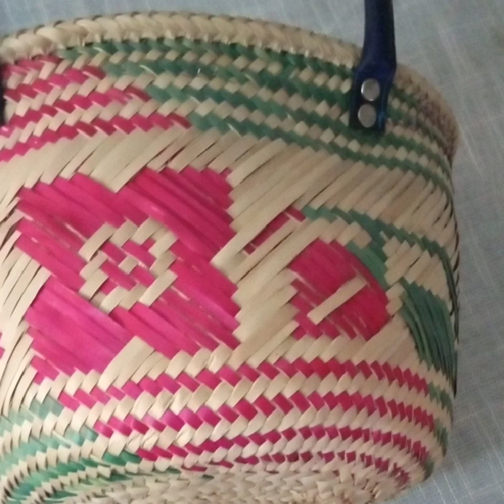 Handmade woven basket