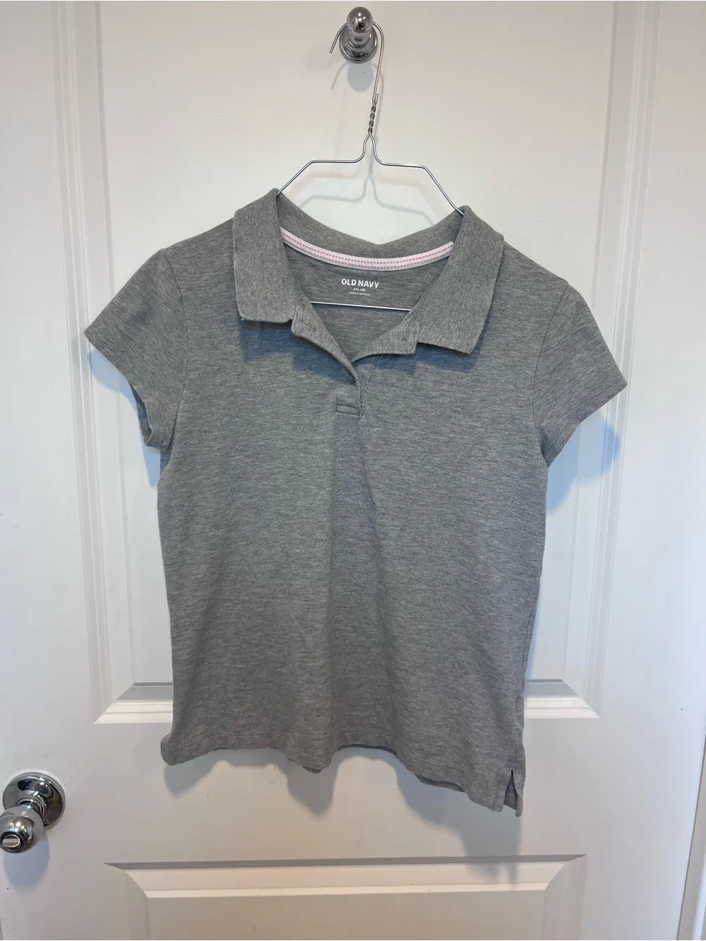 Old Navy Girls Gray Polo Shirt
