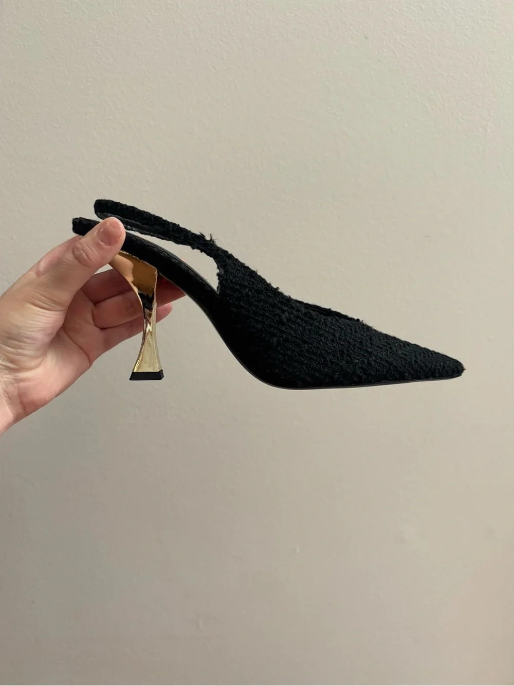 Zara black sling worn